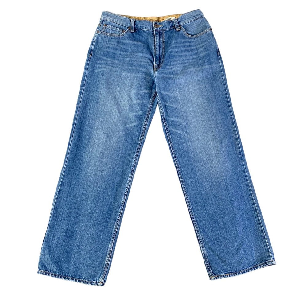 Vintage Plugg Jeans Mens 36x32 Blue Light Wash Skater Wide Loose Baggy Relaxed